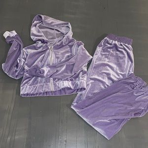 shein Velour set lavender set